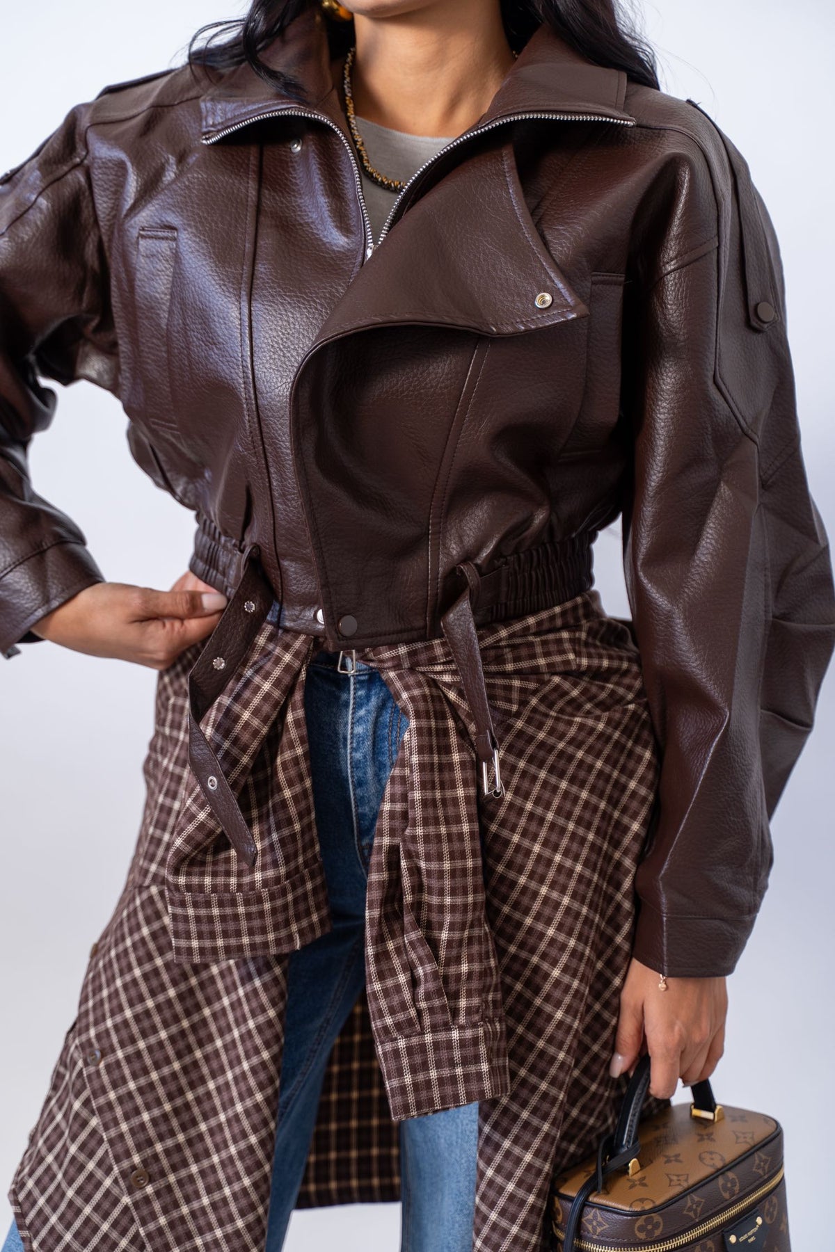 Chiodo Crop Brown