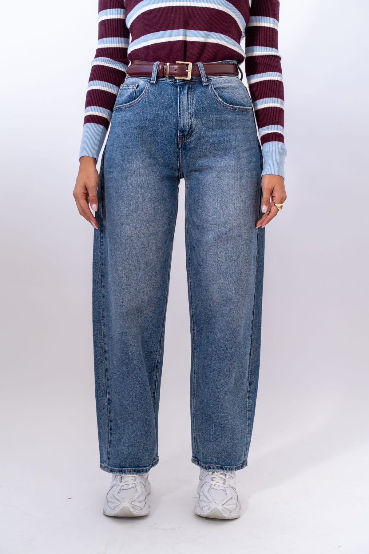 Jeans Ballon Denim Blue