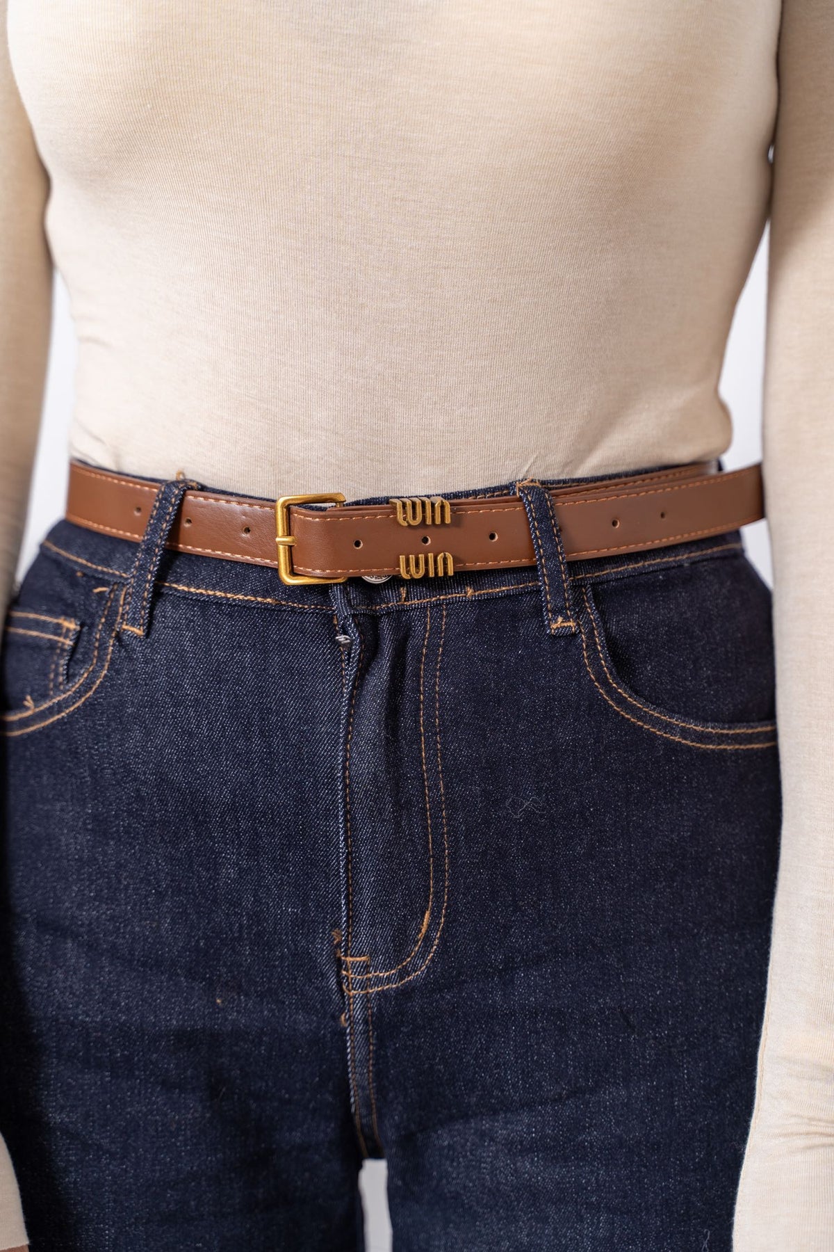 Jeans Wide Leg Dark Denim