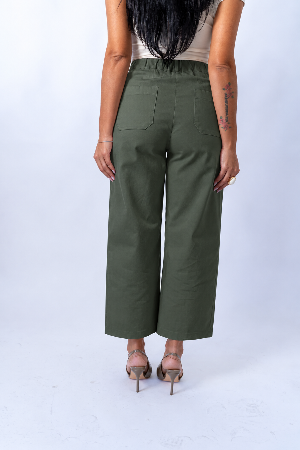 Pantalone Slouchy Green