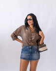 Camicia Veil Brown