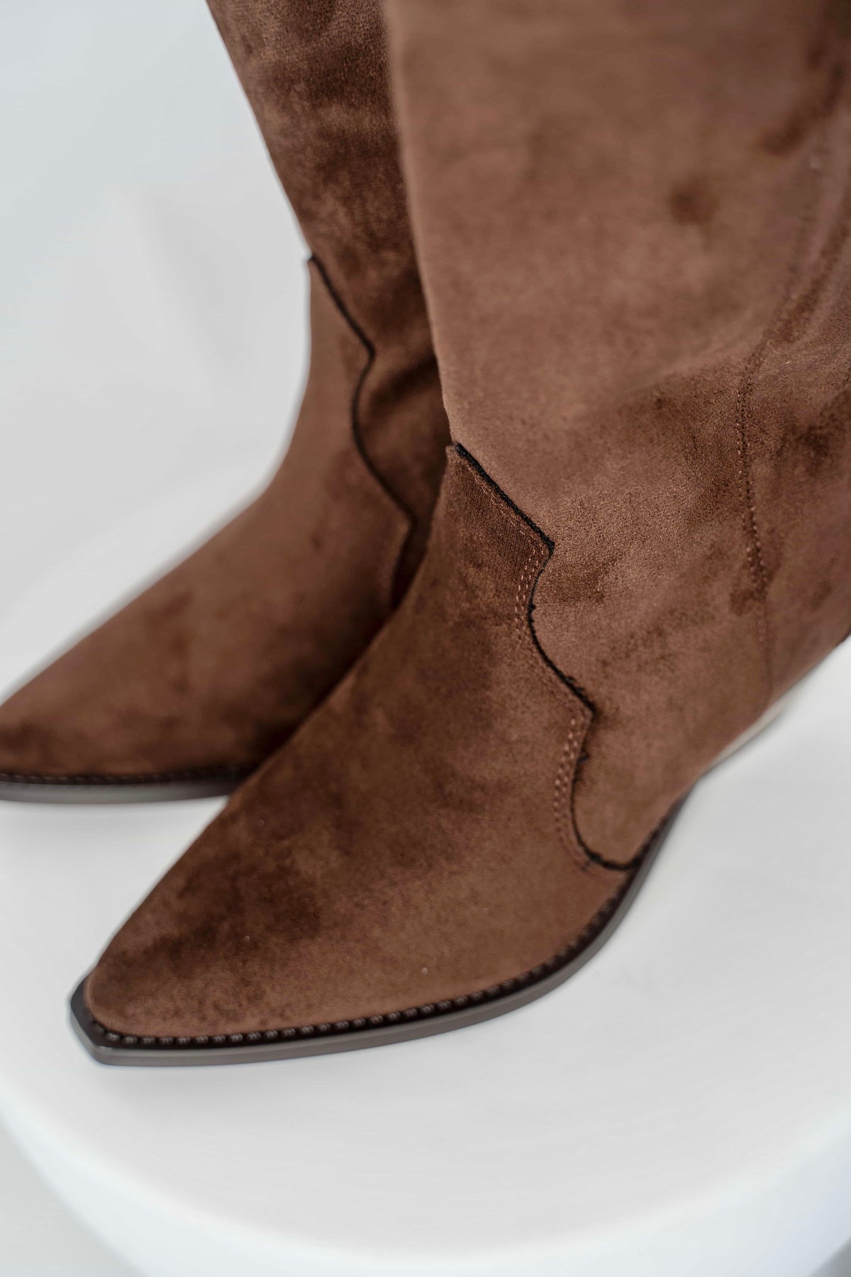 Camperos Alto In Ecocamoscio - Stylish Moda