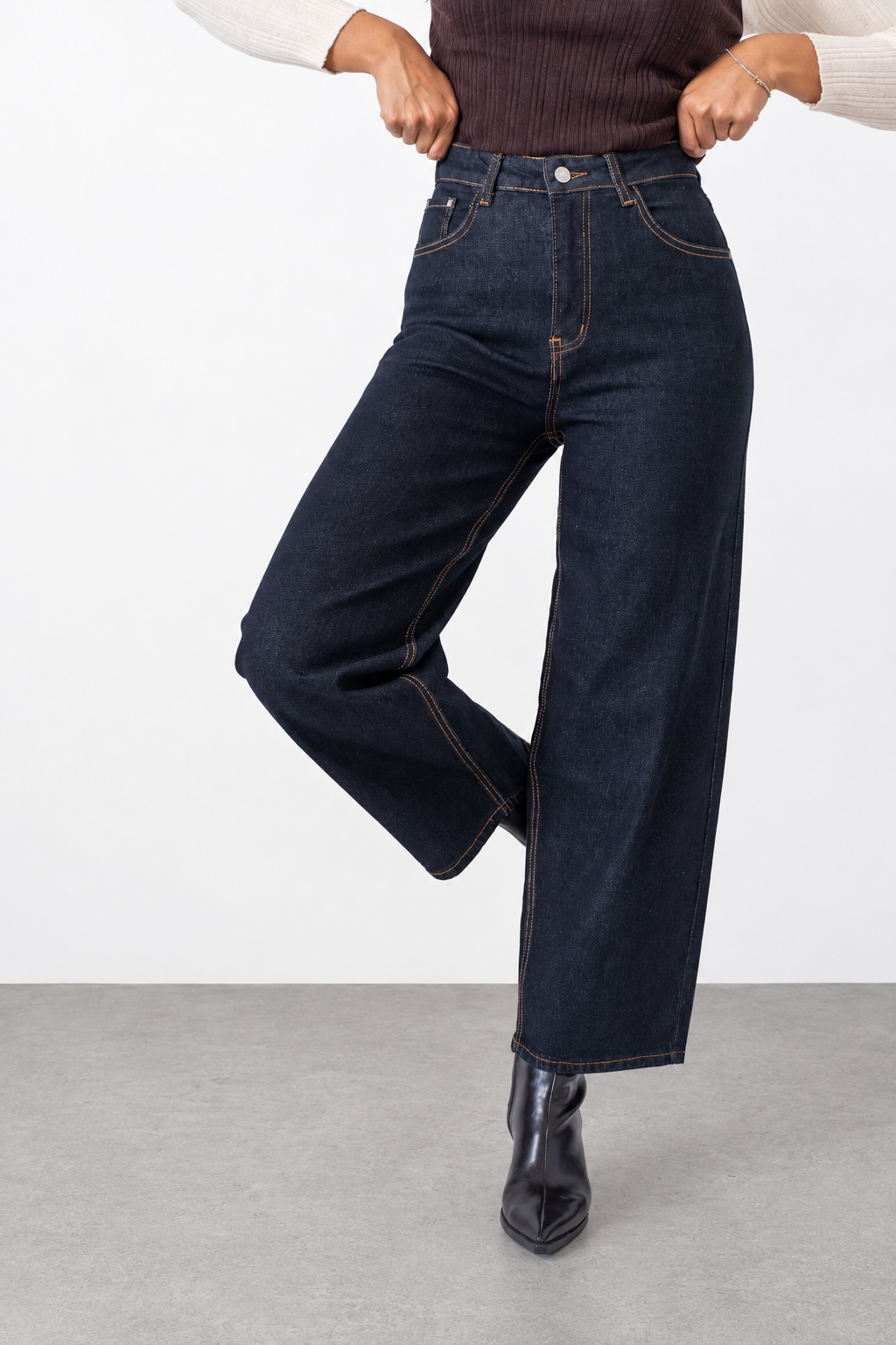 Jeans Balloon Pocket Brown