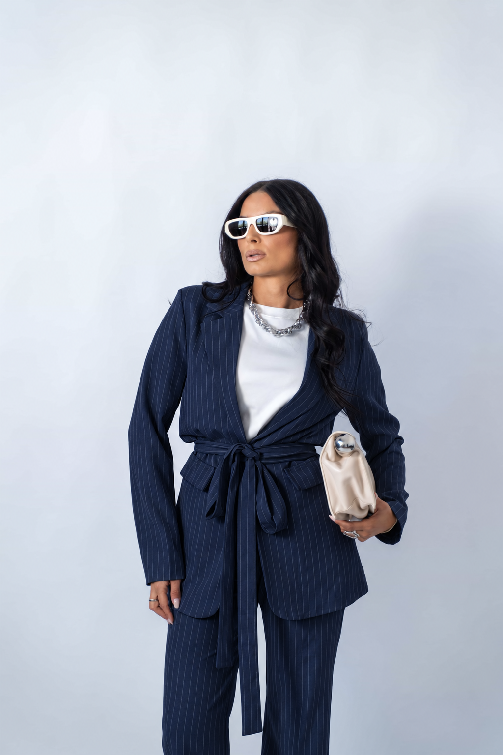 Tailleur Gessato Ambra