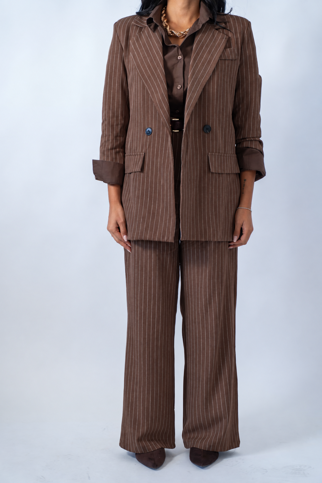 Tailleur Gessato Doppio Petto