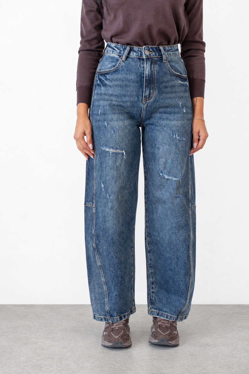 Jeans Balloon Denim Blu