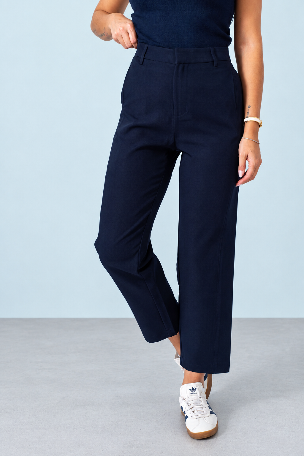 Pantalone Mom Fit Dark Blue