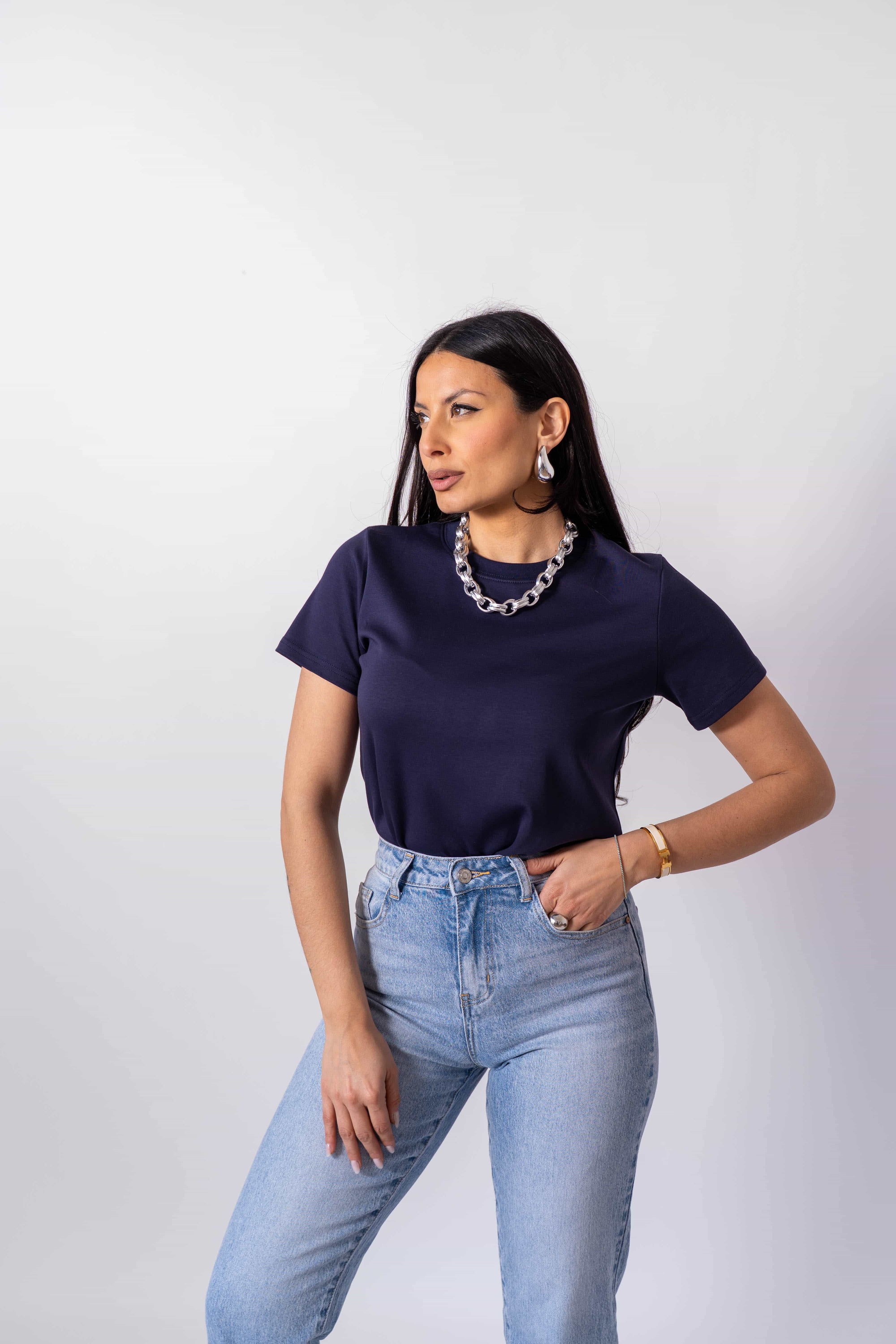 T-Shirt Blu - Stylish Moda
