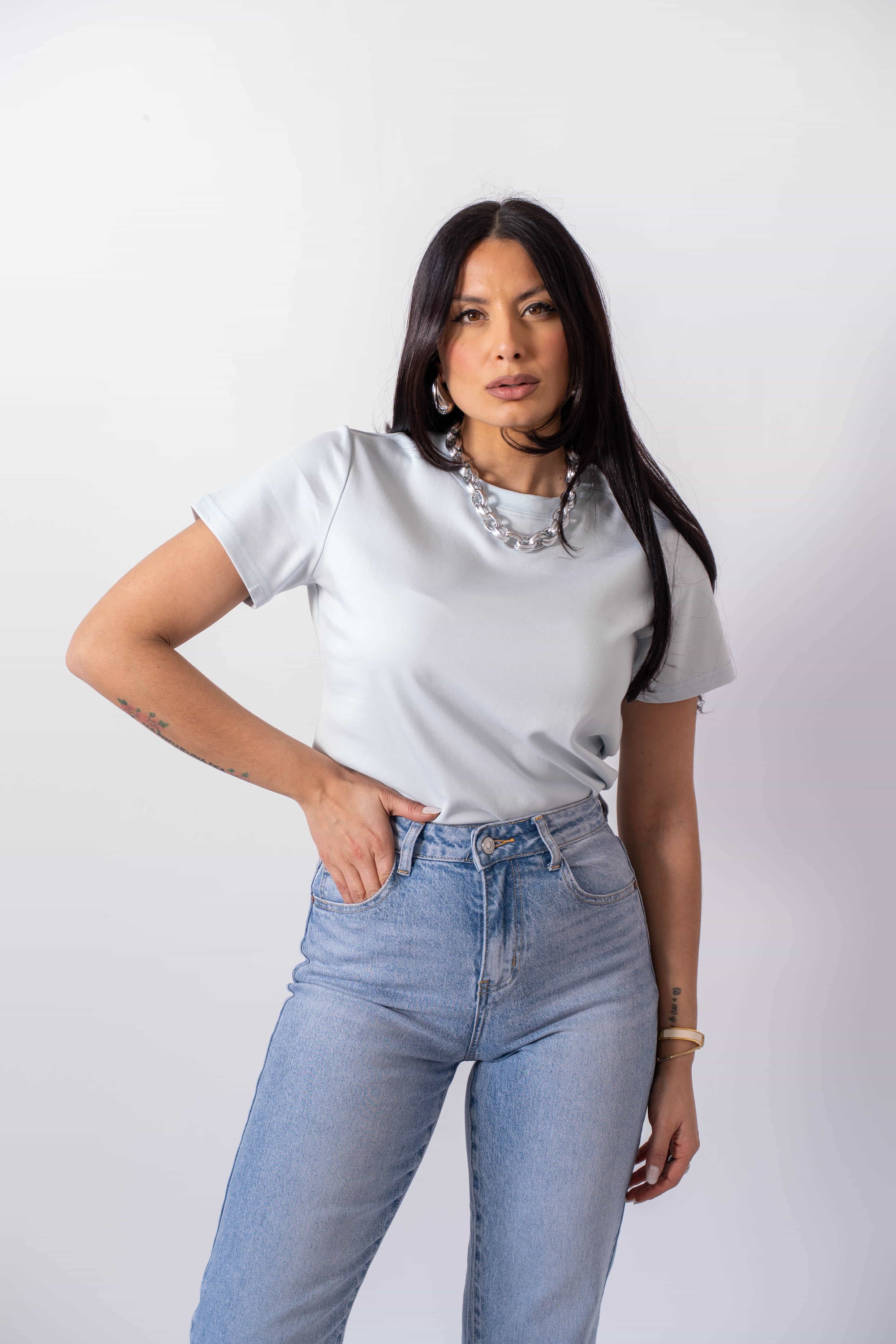 T-Shirt Azzurra - Stylish Moda