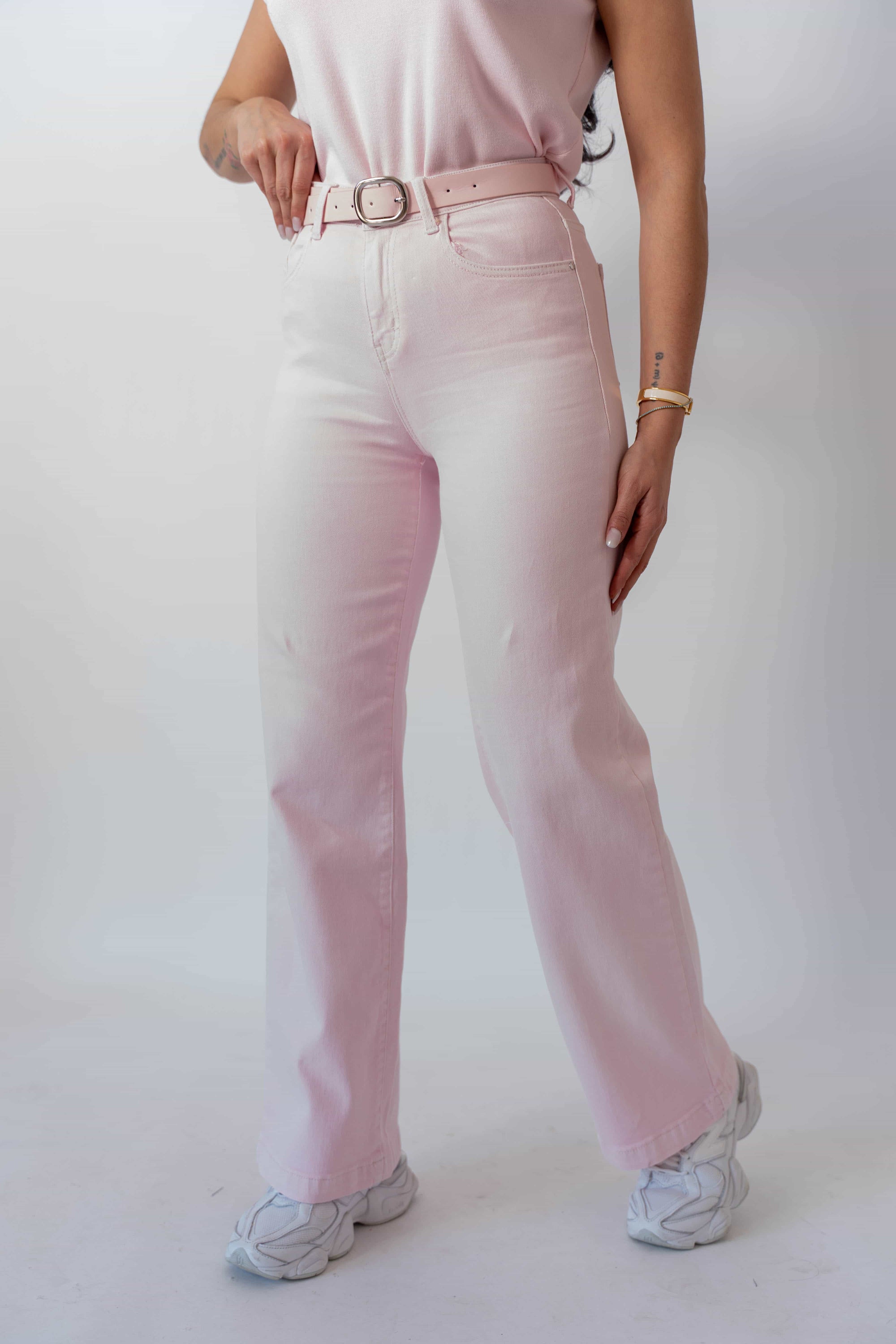 Jeans Rose Con Cintura - Stylish Moda