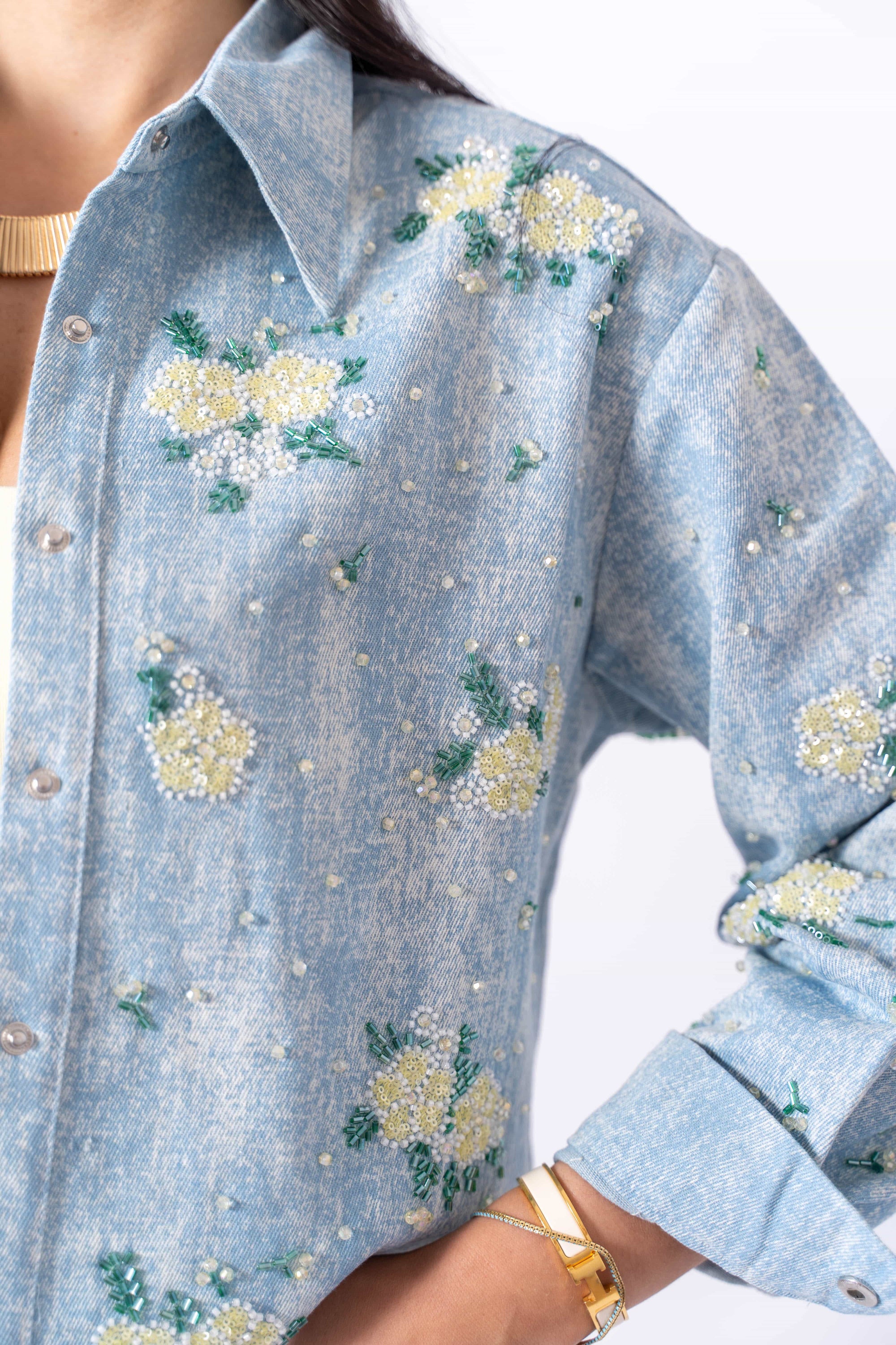 Giacca In Denim Sunflower