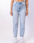 Jeans Mom Fit Denim Chiaro