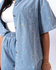 Coordinato In Denim SunFlower