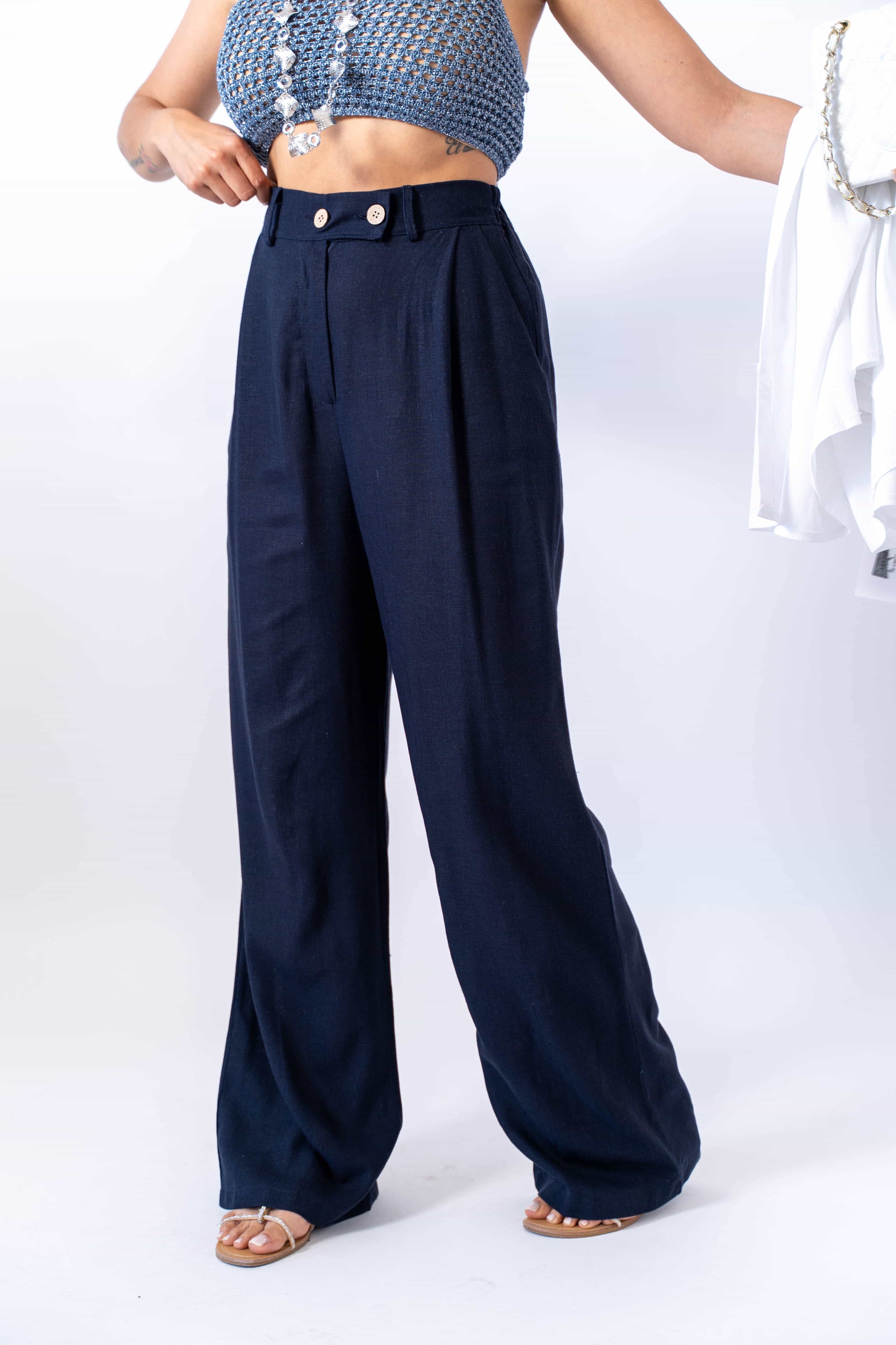 Pantalone In Lino