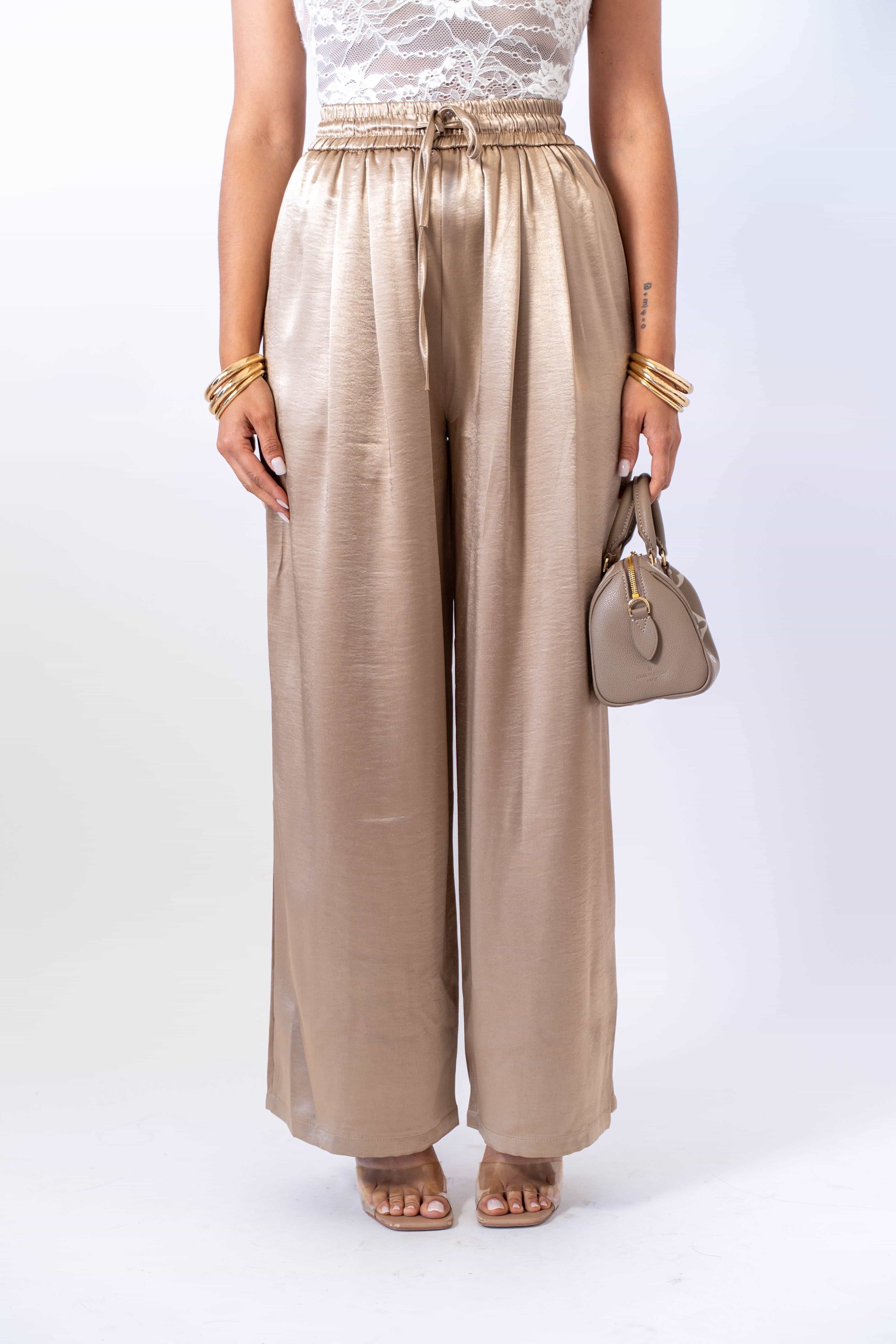 Pantalone In Raso - Stylish Moda