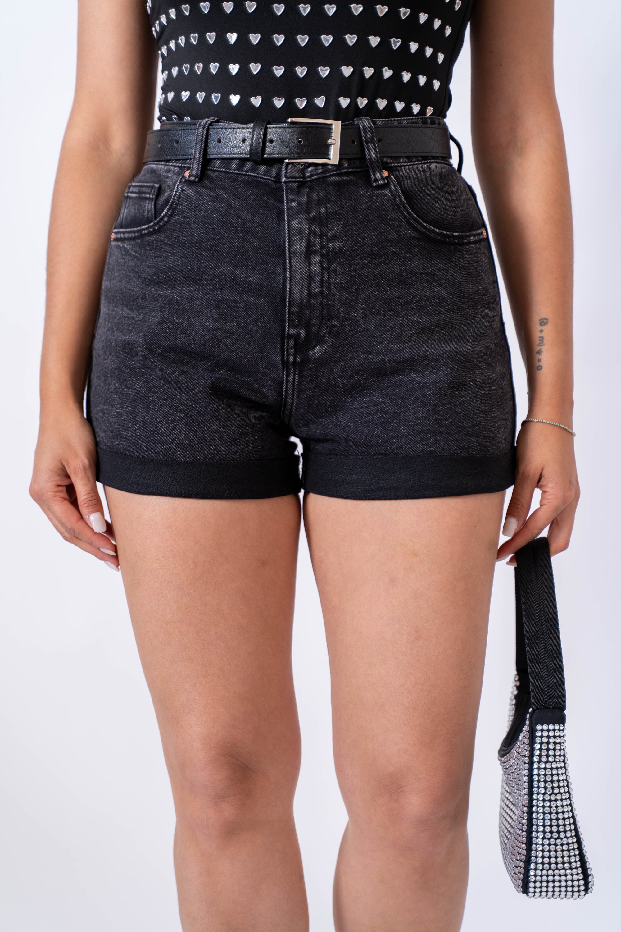 Shorts In Denim Noir