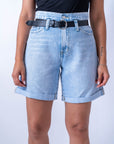 Shorts In Denim Fold