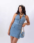 Mini Dress In Denim