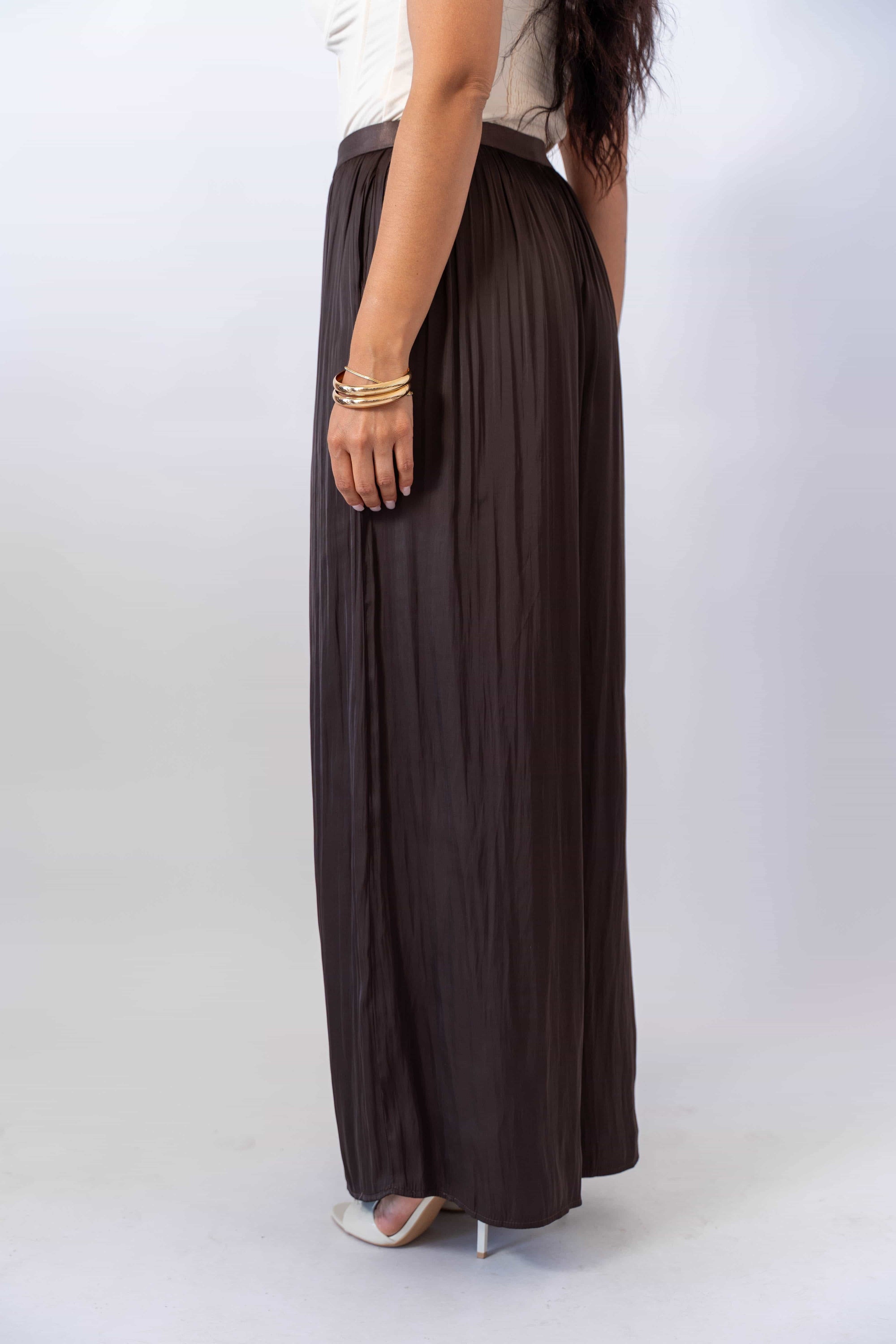 Pantalone Satin Plissè