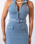 Mini Dress In Denim