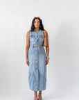 Dress Longuette In Denim