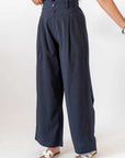 Pantalone Lino Dark Blue