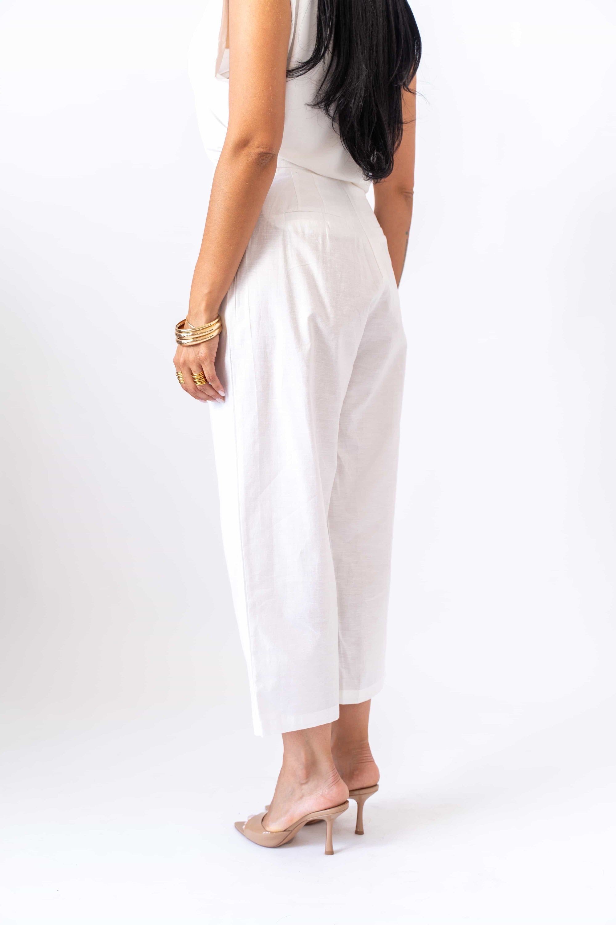 Pantalone Di Lino Withe