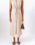 Dress In Lino Beige