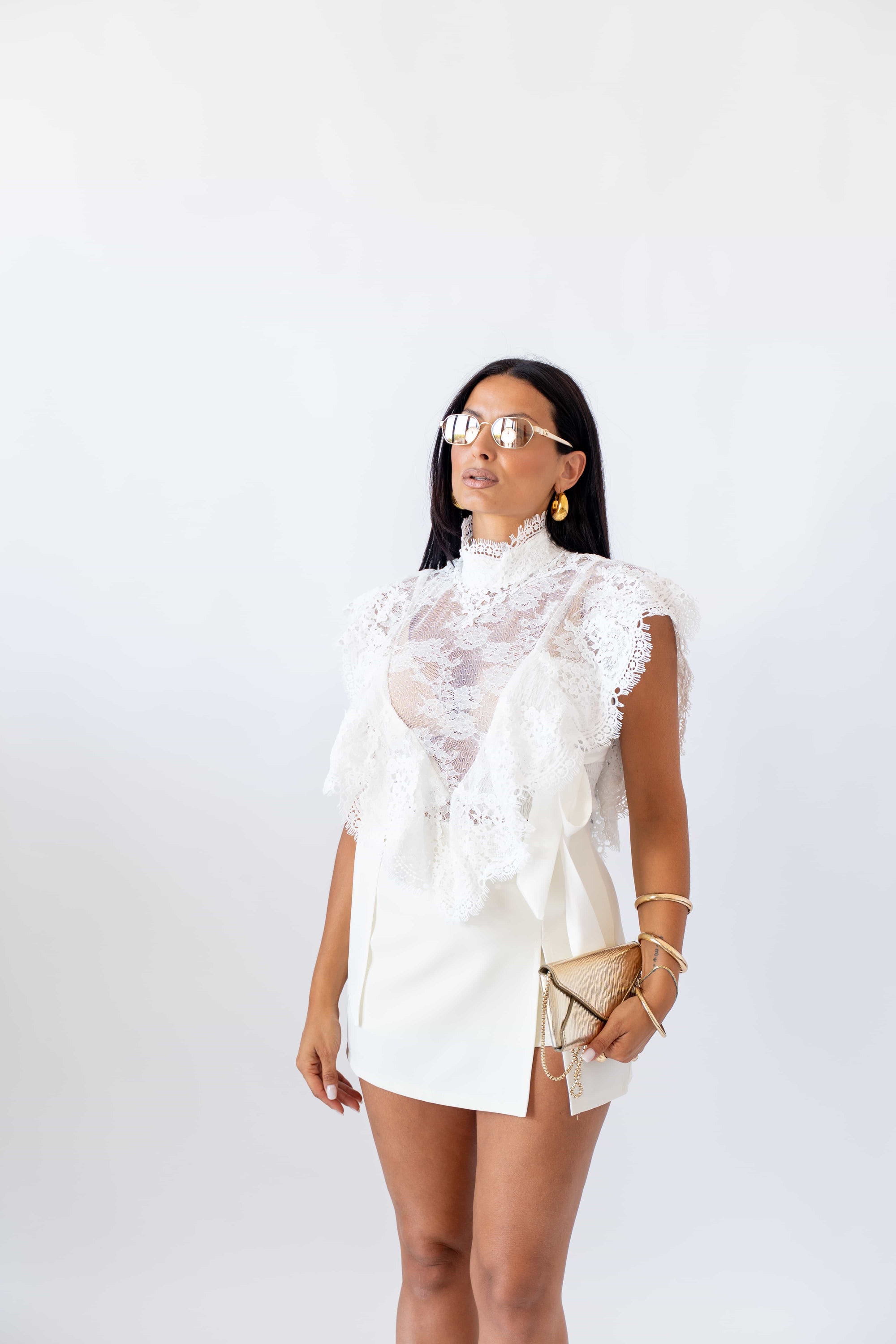 Blusa In Pizzo