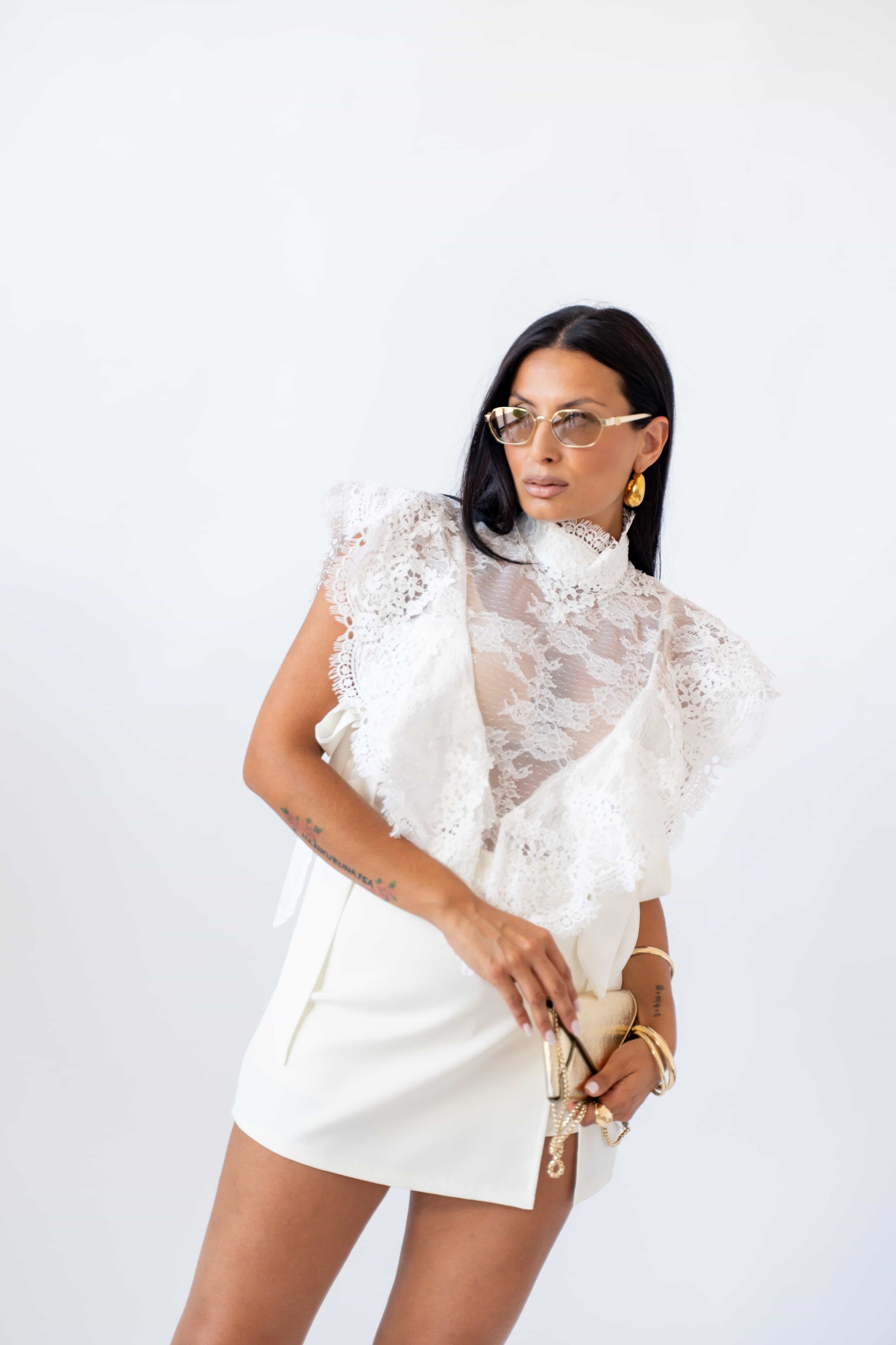 Blusa In Pizzo