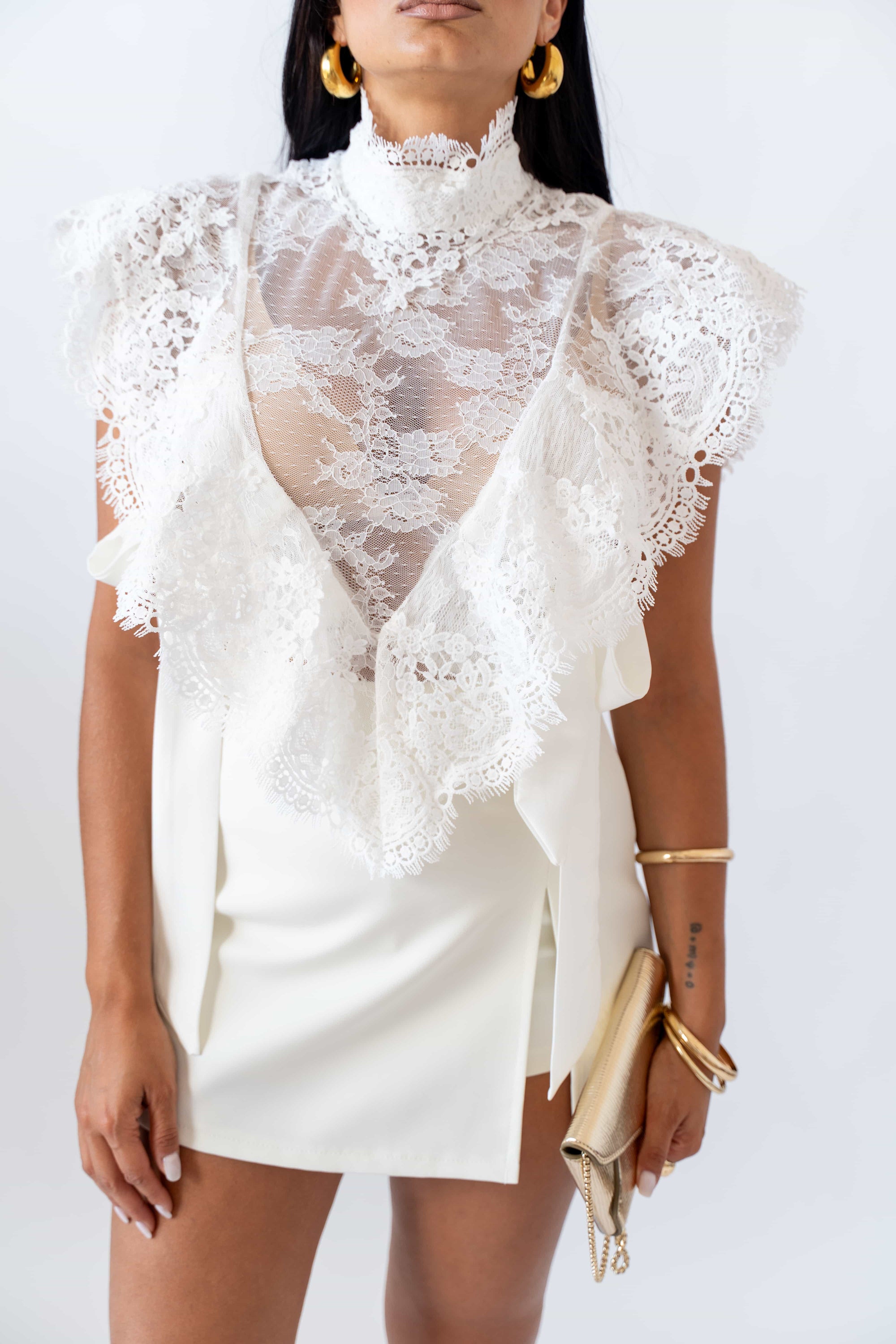 Blusa In Pizzo