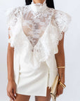 Blusa In Pizzo