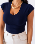 T-shirt scollo A V