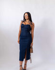 Dress Longuette In Denim