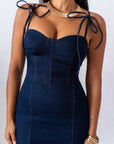 Dress Longuette In Denim