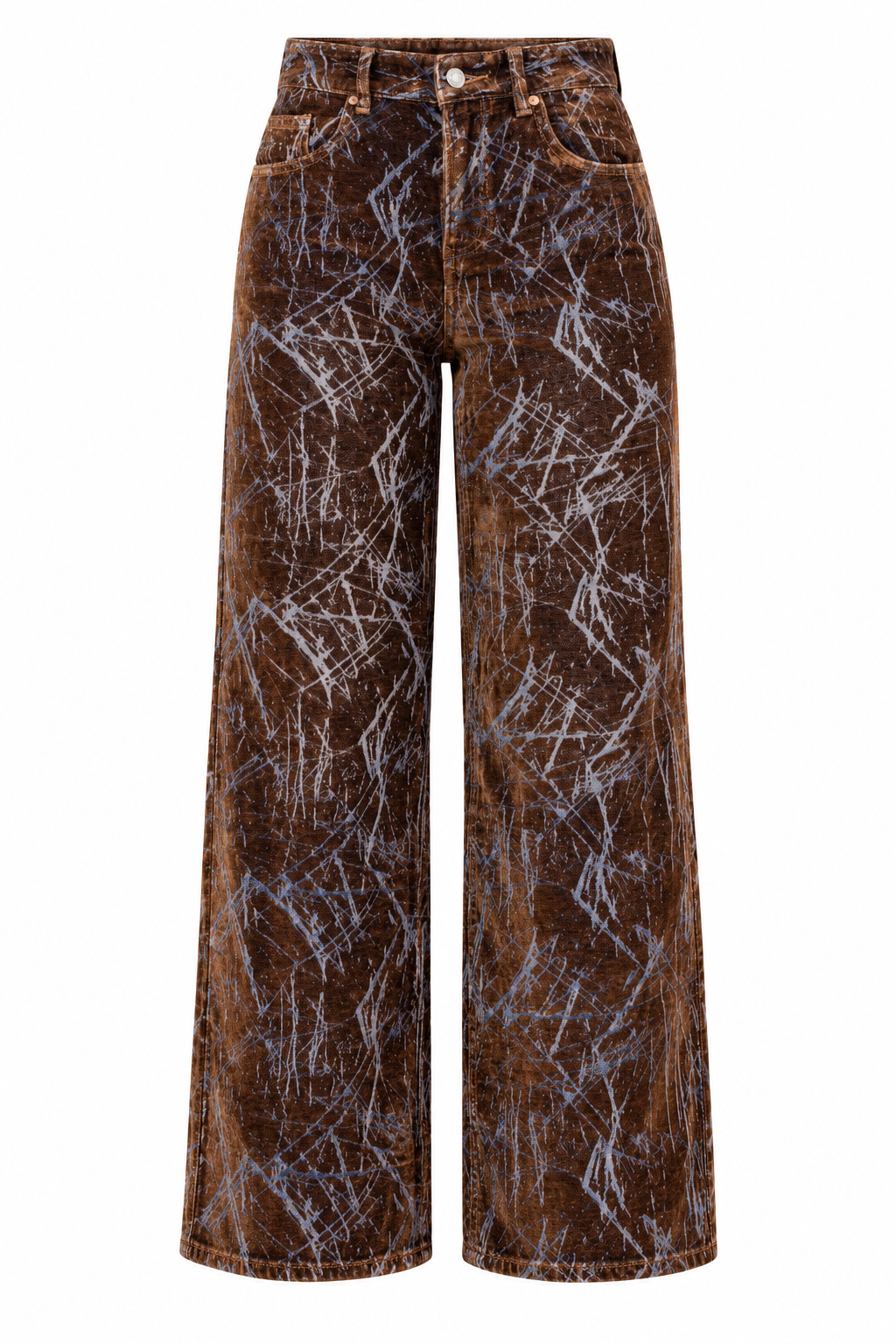 Jeans Wide Leg Suede