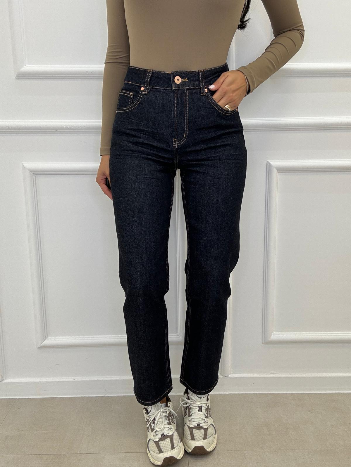 Jeans Mom Fit Vita Alta