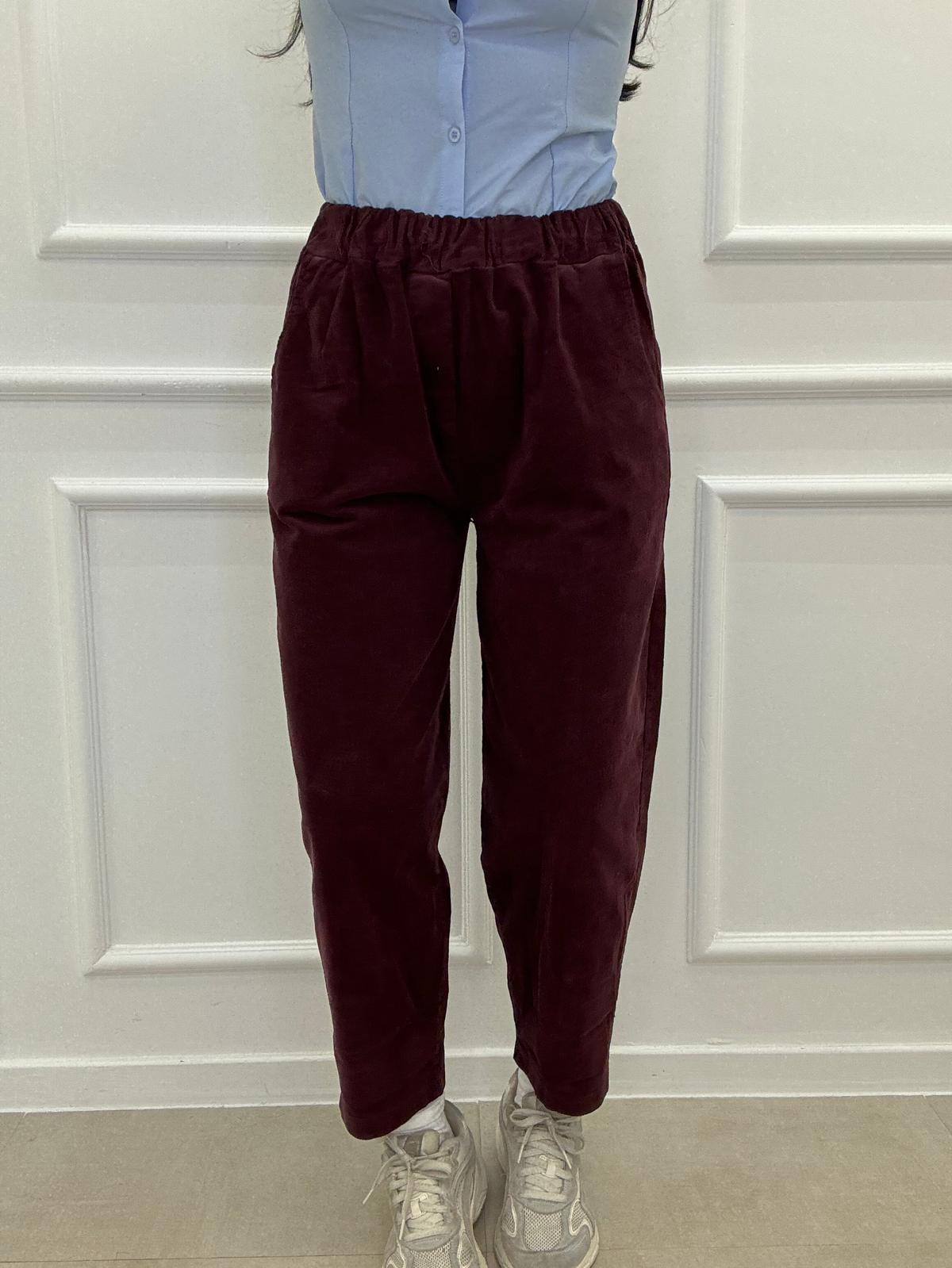 Pantalone Slouchy A Costine